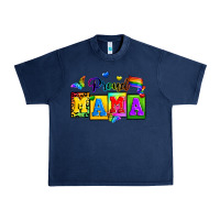 Navy proud mama Urban Heavy Tee - Zillion Design Studio