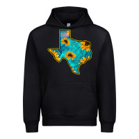Black Sunflower Turquoise Texas Urban Hoodie - Bettercallsaul