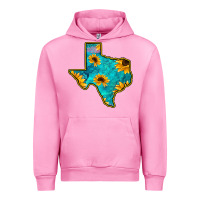 Fuchsia Pink Sunflower Turquoise Texas Urban Hoodie - Bettercallsaul