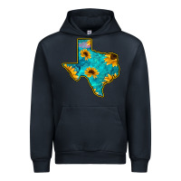 Navy Sunflower Turquoise Texas Urban Hoodie - Bettercallsaul