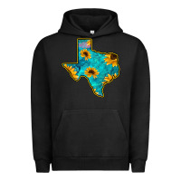 Pigment Black Sunflower Turquoise Texas Urban Hoodie - Bettercallsaul