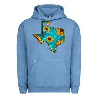 Pigment Pebble Blue Sunflower Turquoise Texas Urban Hoodie - Bettercallsaul