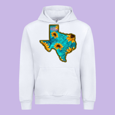 Sunflower Turquoise Texas Urban Hoodie Designed By Bettercallsaul