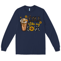 Navy cold like my soul Long Sleeve Tee - CowhideDigitalArt