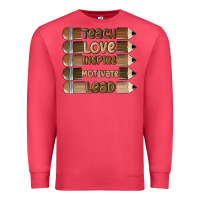 Cardinal teach love inspire Premium Sweatshirt - MaliasSmallBusiness