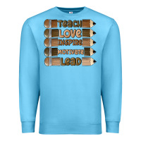 Ocean Blue teach love inspire Premium Sweatshirt - MaliasSmallBusiness