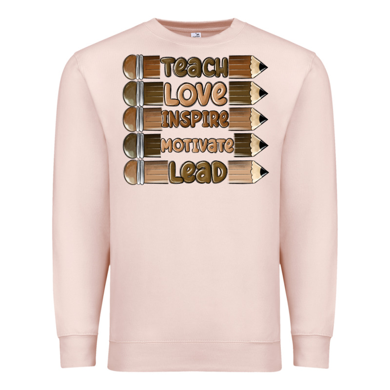 Teach Love Inspire Premium Sweatshirt by MaliasSmallBusiness | Teevron