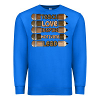 True Royal teach love inspire Premium Sweatshirt - MaliasSmallBusiness