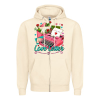 Sandshell love letter with typewriter Zipper Hoodie - AdoDesignShop