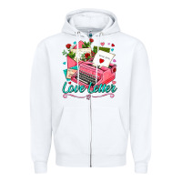 White love letter with typewriter Zipper Hoodie - AdoDesignShop