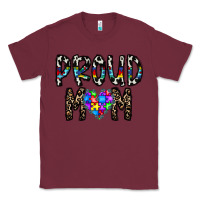Burgundy proud mom Classic Tee - CowhideDigitalArt