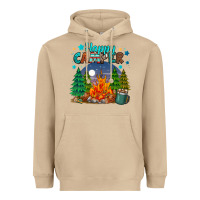 Mushroom happy camper Heavyweight Hoodie - MaliasSmallBusiness