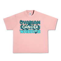 Salmon Ovarian Cancer Warrior Urban Heavy Tee - texasbilliewilder