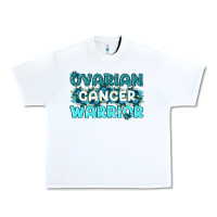 White Ovarian Cancer Warrior Urban Heavy Tee - texasbilliewilder