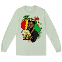 Matcha free ish since 1865 black man Long Sleeve Tee - HRA Design Shop