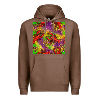 Chestnut Mardi Gras Lobster Seamless Pattern Premium Hoodie - BundleAndBundleShop