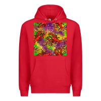 Red Mardi Gras Lobster Seamless Pattern Premium Hoodie - BundleAndBundleShop