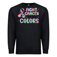Black fight cancer in all colors Premium Sweatshirt - MaliasSmallBusiness