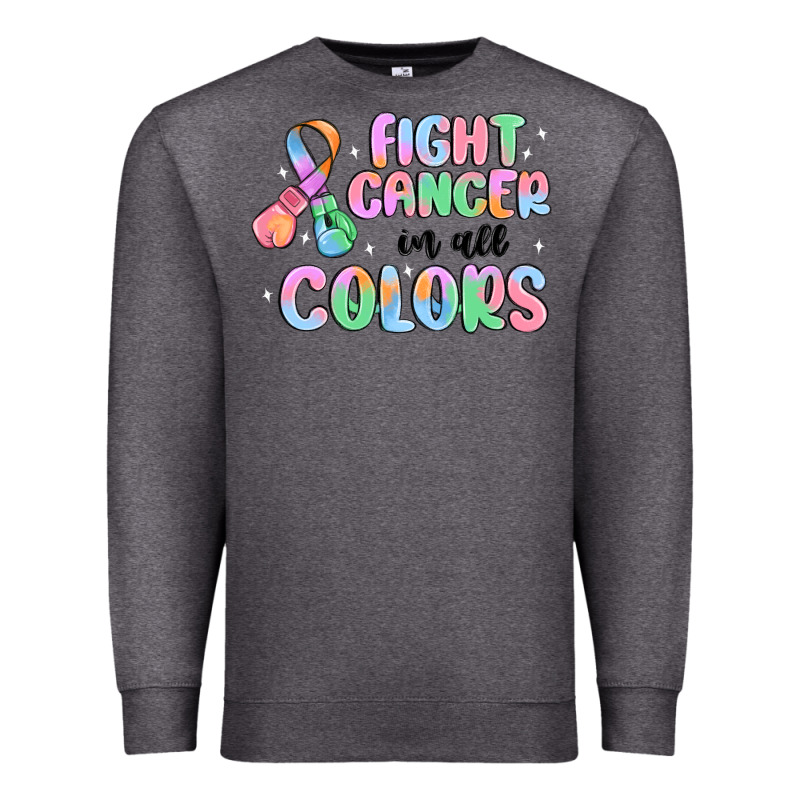 Fight Cancer In All Colors Premium Sweatshirt by MaliasSmallBusiness | Teevron