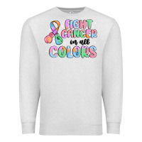 Oatmeal Heather fight cancer in all colors Premium Sweatshirt - MaliasSmallBusiness