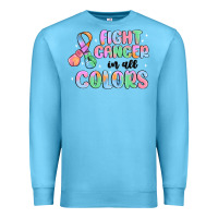 Ocean Blue fight cancer in all colors Premium Sweatshirt - MaliasSmallBusiness