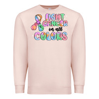 Pale Pink fight cancer in all colors Premium Sweatshirt - MaliasSmallBusiness