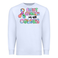 White fight cancer in all colors Premium Sweatshirt - MaliasSmallBusiness