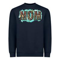 Navy aztec mom Heavyweight Sweatshirt - Zillion Design Studio
