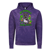 Cloud Purple St. Patrick's Day My Pitbull Is My Lucky Charm Vintage Hoodie - RanaPortraitStore