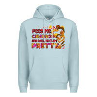 Blue Mist feed me churros and tell me i am pretty Premium Hoodie - AdoDesignShop