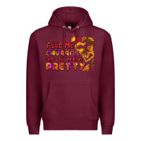 Burgundy feed me churros and tell me i am pretty Premium Hoodie - AdoDesignShop