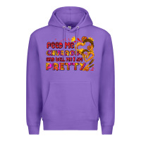 Purple feed me churros and tell me i am pretty Premium Hoodie - AdoDesignShop