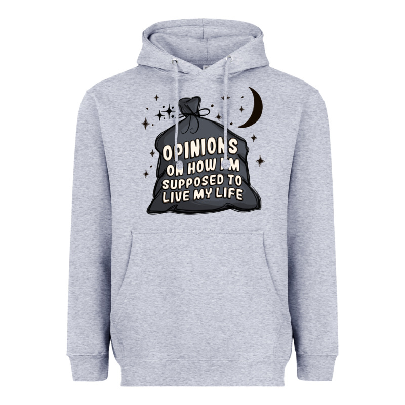 Opinions On How I'm Supposed To Live My Life Heavyweight Hoodie by MaliasSmallBusiness | Teevron