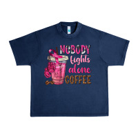 Navy Nobody Fights Alone Coffee Urban Heavy Tee - texasbilliewilder