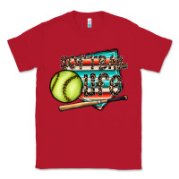 Red softball life Classic Tee - CowhideDigitalArt
