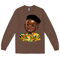 Chestnut black boy Long Sleeve Tee - HRA Design Shop