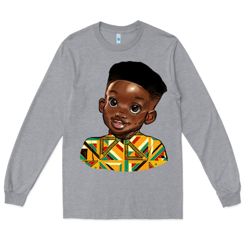 Black Boy Long Sleeve Tee by HRA Design Shop | Teevron