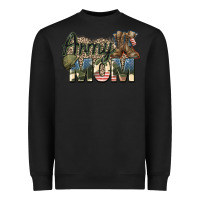 Black army mom Heavyweight Sweatshirt - Zillion Design Studio