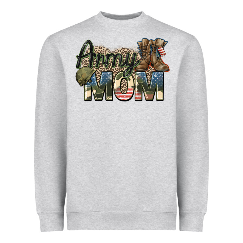 Army Mom Heavyweight Sweatshirt by Zillion Design Studio | Teevron