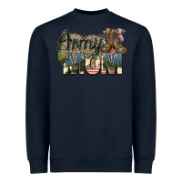 Navy army mom Heavyweight Sweatshirt - Zillion Design Studio