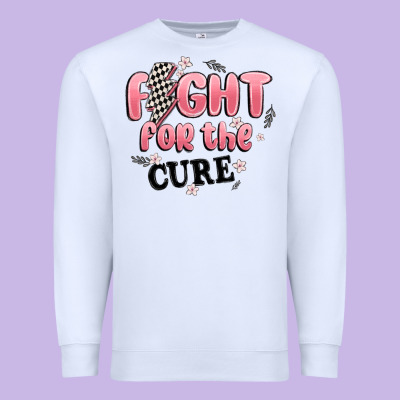 Fight For The Cure Premium Sweatshirt Designed By Maliassmallbusiness