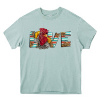 Arona love rooster head Heavy Core Tee - LillyAllenDesigns