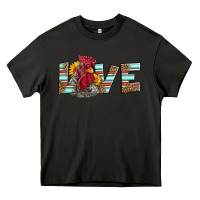 Asphalt love rooster head Heavy Core Tee - LillyAllenDesigns