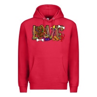 Cardinal Mardi Gras love dog paw Premium Hoodie - BundleAndBundleShop
