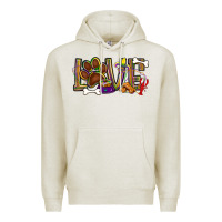 Oatmeal Heather Mardi Gras love dog paw Premium Hoodie - BundleAndBundleShop