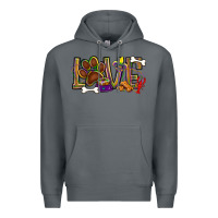 Rock Mardi Gras love dog paw Premium Hoodie - BundleAndBundleShop