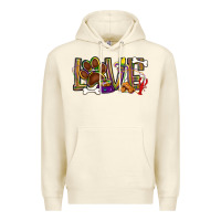 Sandshell Mardi Gras love dog paw Premium Hoodie - BundleAndBundleShop