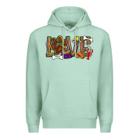 Seafoam Mardi Gras love dog paw Premium Hoodie - BundleAndBundleShop