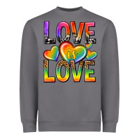 Storm love is love with hearts Heavyweight Sweatshirt - texasbilliewilder