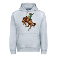 Heather Grey Bucking Bronco Rodeo Urban Hoodie - Bettercallsaul